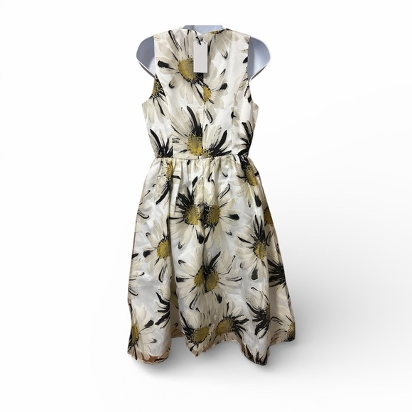 ModCloth Liza Luxe Floral Fit & Flare Dress in Black and Gold. Small. NWT. - Picture 3 of 8